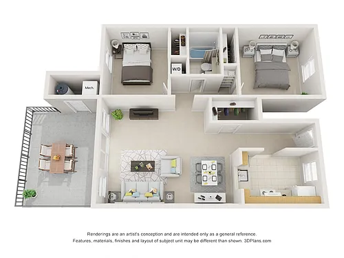 Floor plan 2 Bed C Royal Oaks