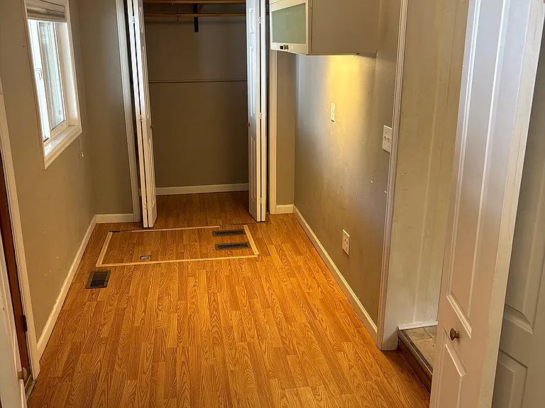 Addition with extra storage space closet