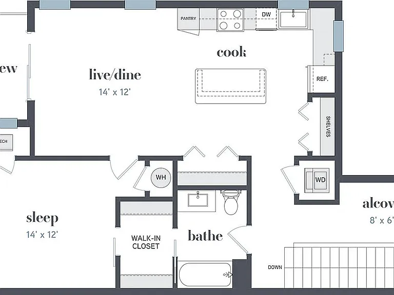 Floor Plan A2 | High Bluff Townhomes | Apartments in Grafton, WI Floor Plan A2 | High Bluff Townhomes | Apartments in Grafton, WI