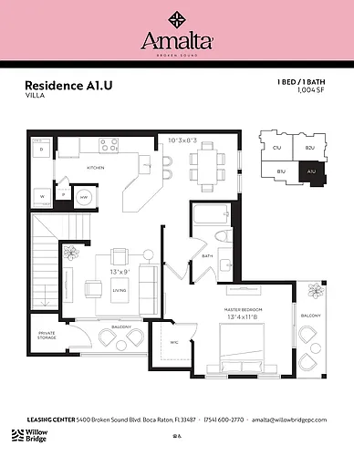 Floor plan A1U
