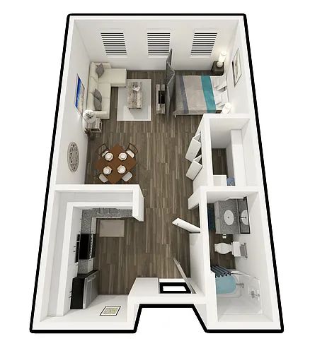 Floor plan Studio