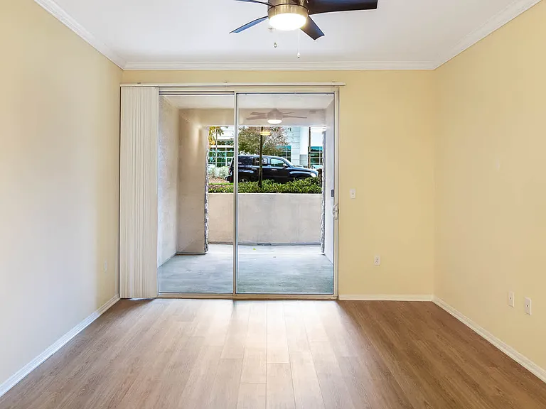 Living Room with Private Patio