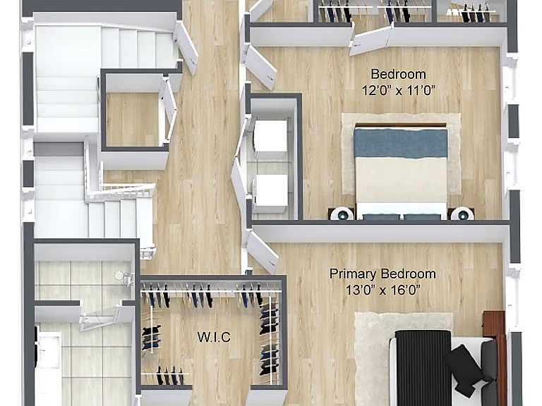 Second Level Floor Plan. Dimensions approximate.
