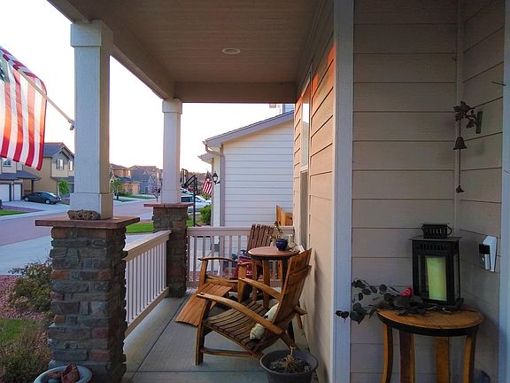 Comfortable front porch.
