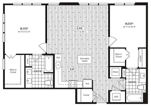 Floor plan Lofts-B13a