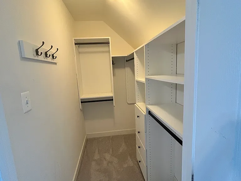 Massive walk-in closet on top floor