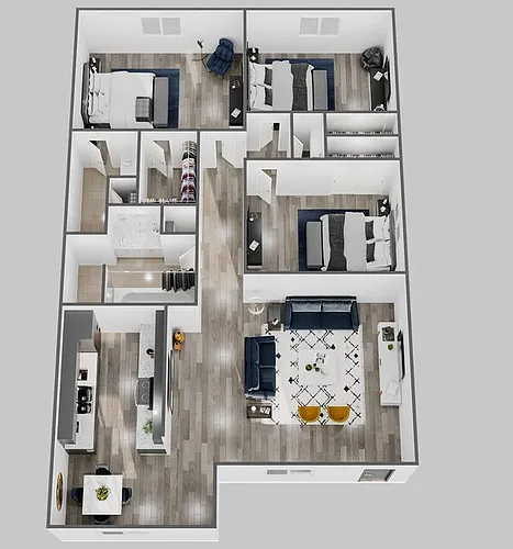 Floor plan 3 bed 1.5 bath