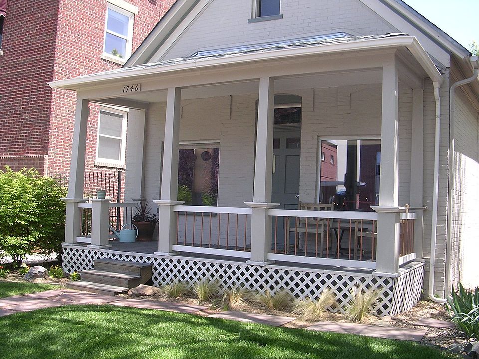 Porch & landscaping
