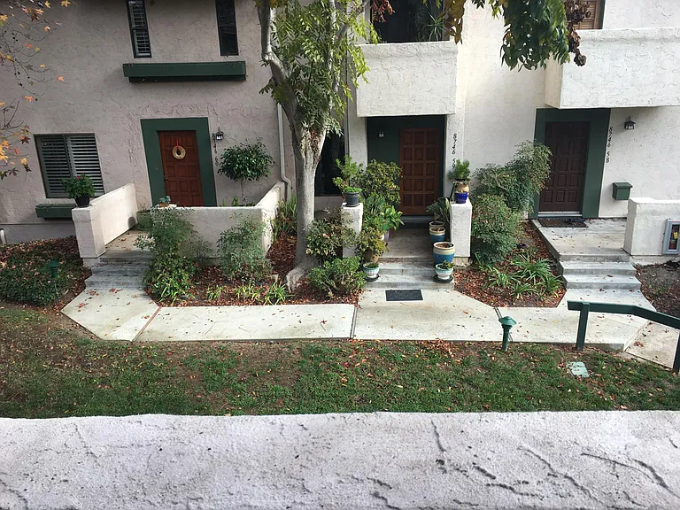 View from balcony east
