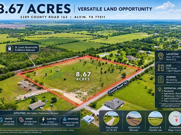 2289 County Road 163, Alvin, TX 77511