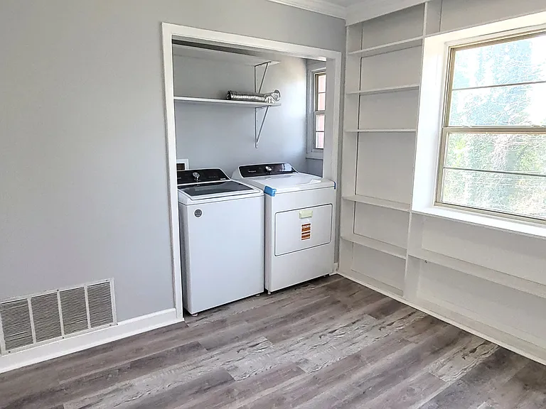 Full-size washer and dryer included for your convenience