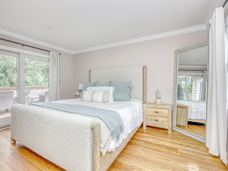 Primary with deck access and large closets