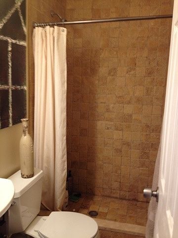Full bath off of the kitchen
