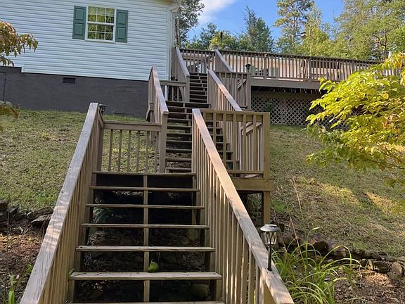 Beautiful stairs off back porch