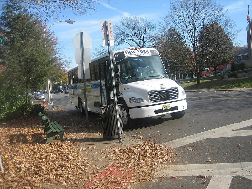 BUS AT DOOR