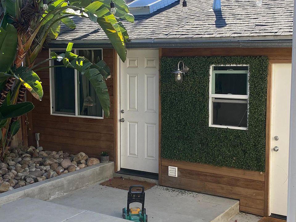 Studio left door, garage is the right door