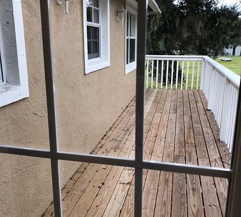 Sturdy exterior door to Deck