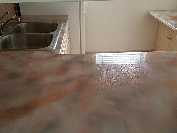 Remodeled kitchen countertops