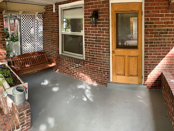 Spacious front porch