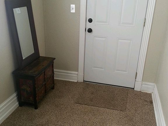 Entry way (before I replaced carpet with wood floor)