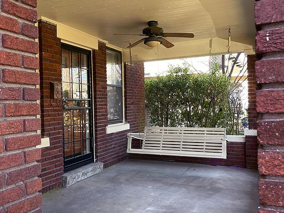 (2) Front porch with charming swing