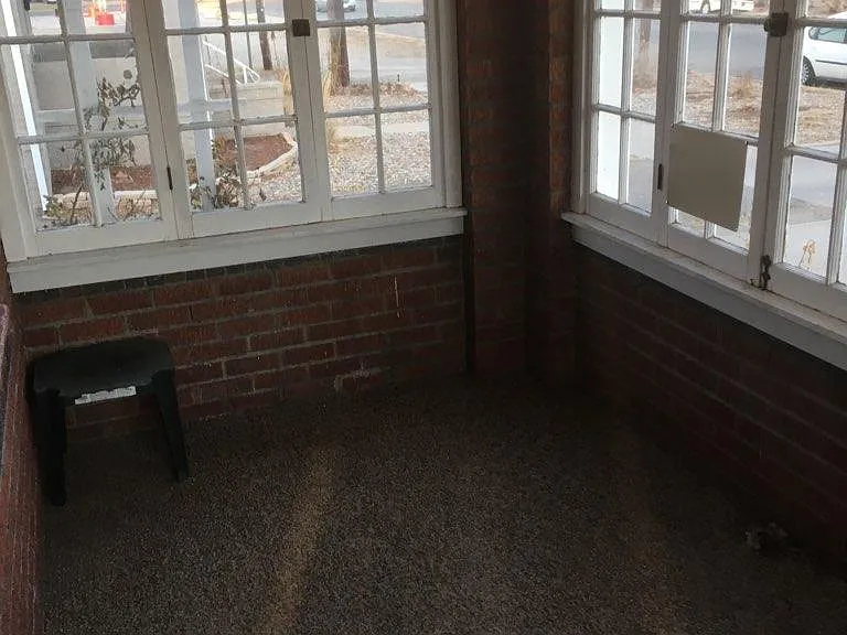 Cozy front sun room.