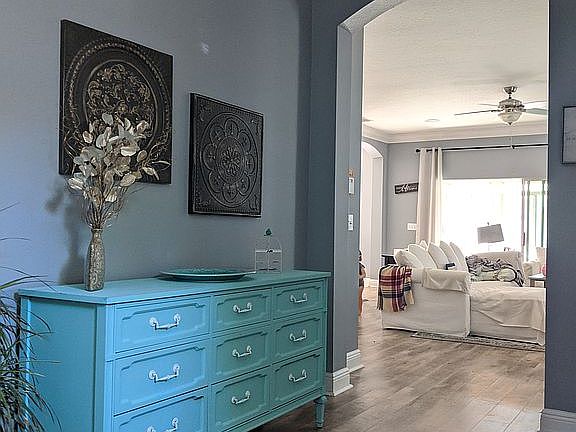 Foyer with furnishings