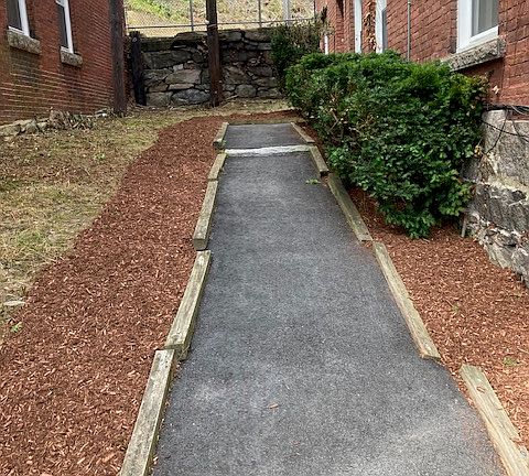 Walkway to door