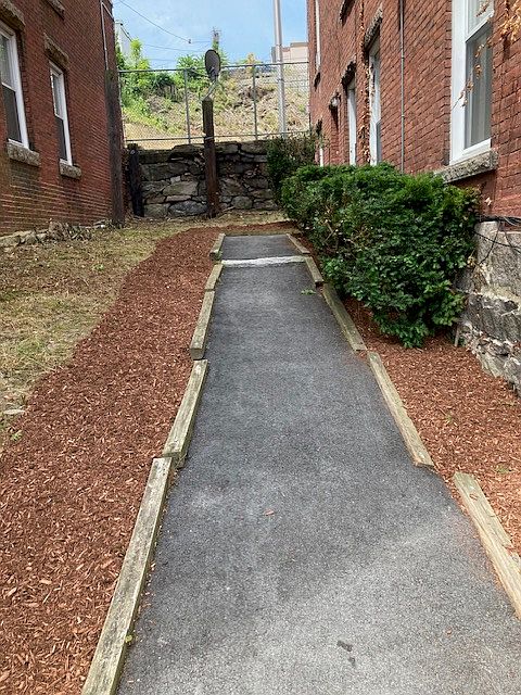 Walkway to door