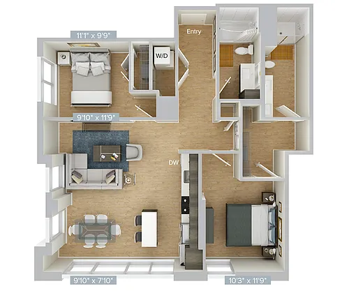 Floor plan B6-1165