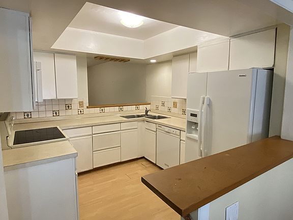 View of Brightly Lit Kitchen