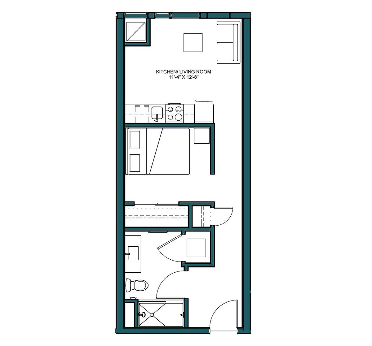 Floor plan Studio-A2