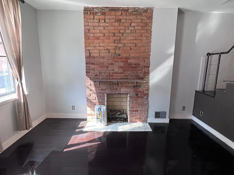 First floor: Large living area (entryway)