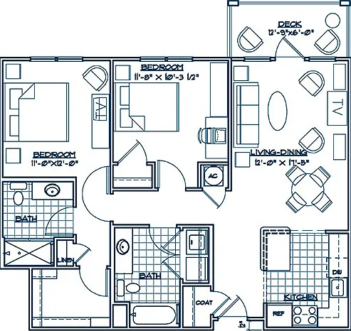 The Yorkshire | 2 Bed / 2 Bath The Yorkshire | 2 Bed / 2 Bath
