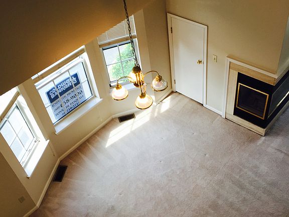Aerial view of dining room