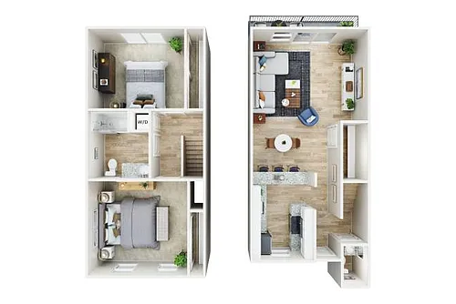 Floor plan B1: Income Restricted