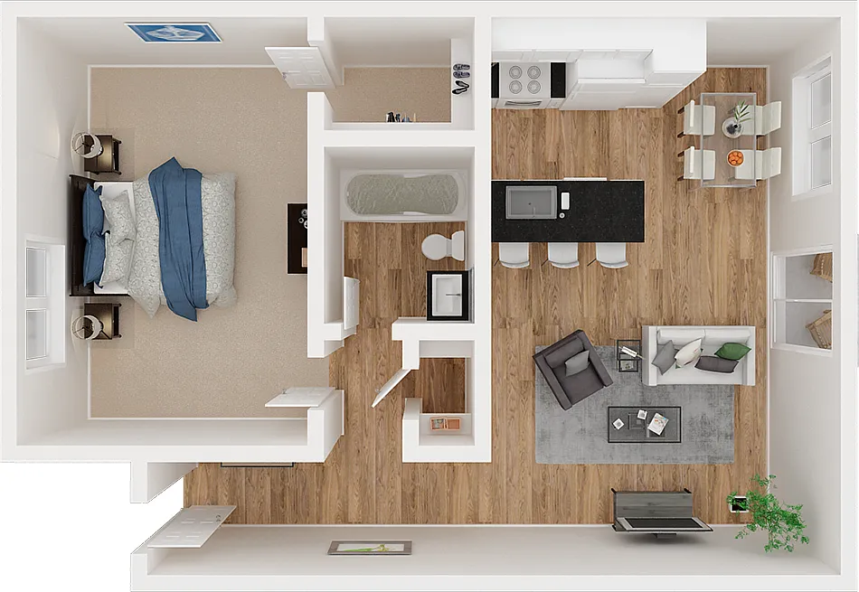 Floor plan 1X1
