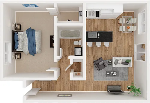 Floor plan 1X1