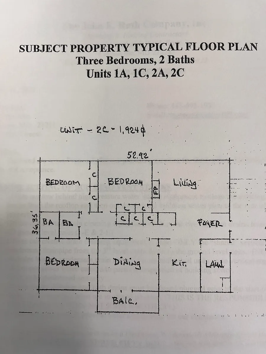 Floor Plan - 6000 Ivydene Ter #1C