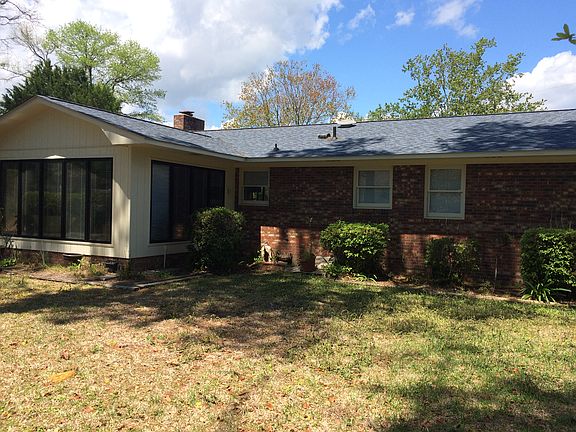 Sunroom and back of house