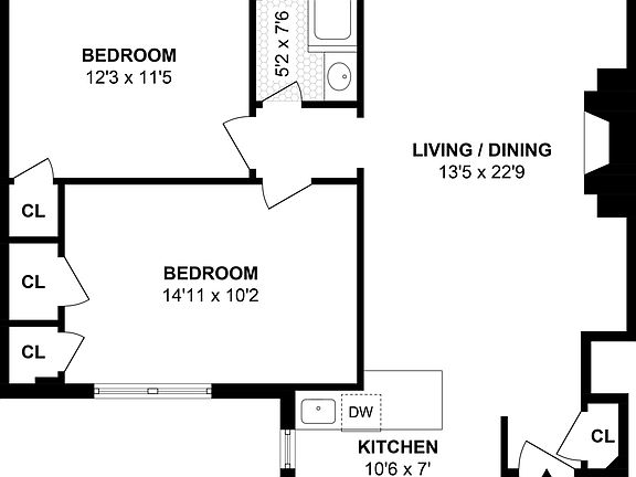2nd image of 251 W 71st St APT 1D