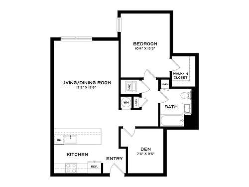 Floor plan A13-Den