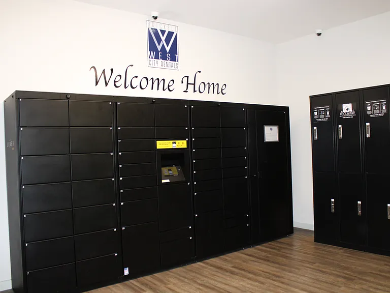 Luxer One Package Room with Refrigeration Lockers