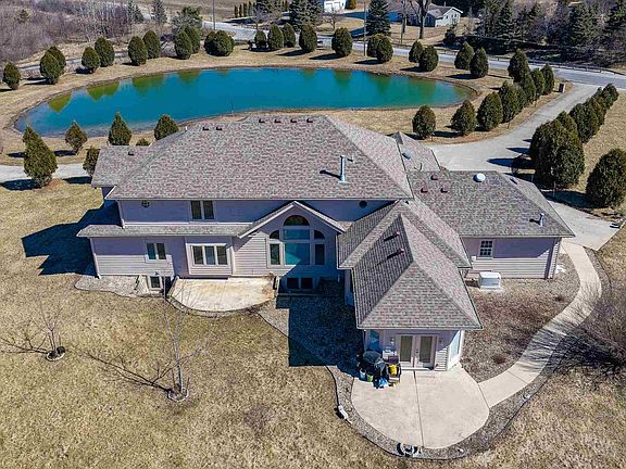 Back View Shows Beautiful Pond