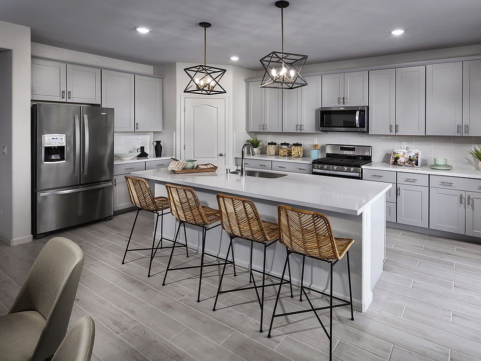 Residence 3 kitchen modeled at a nearby Meritage community.