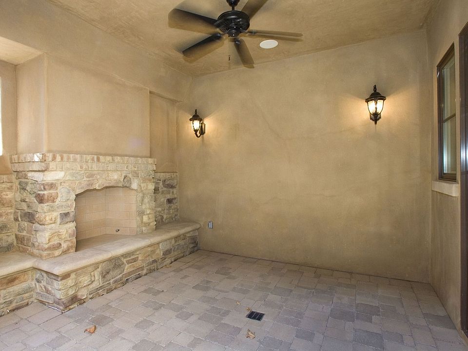 Exterior Courtyard fireplace