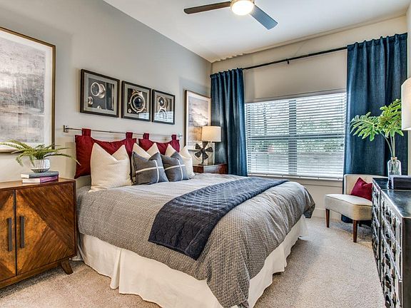 Aura Bluffview Apartments Model Bedroom and Window