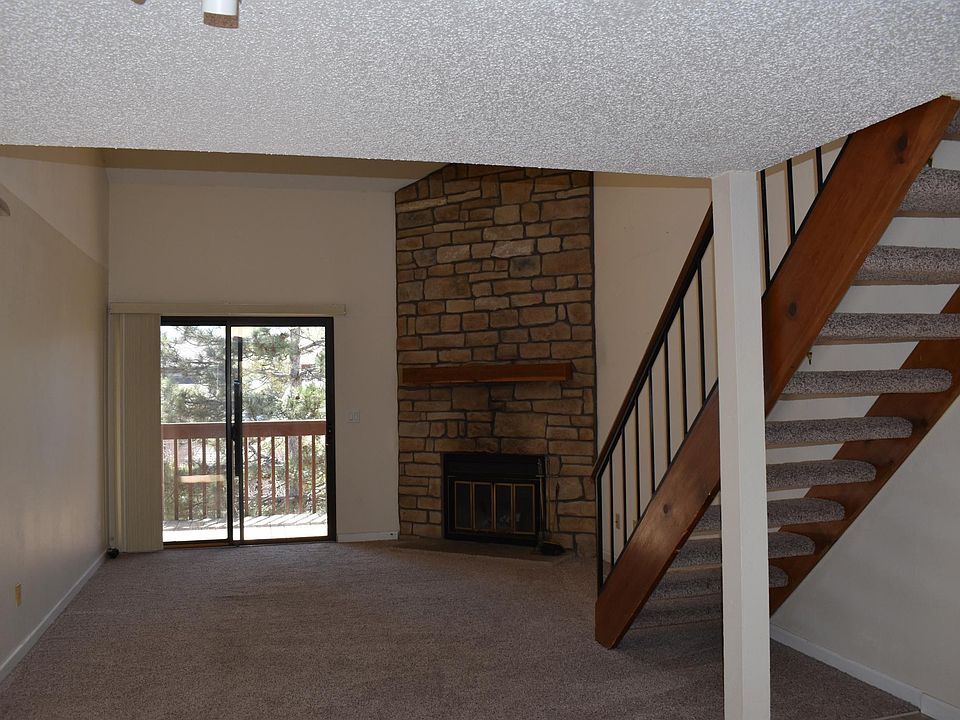 Open living room. Wood burning fireplace