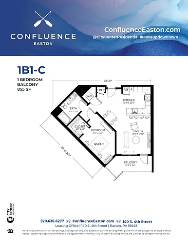 Floor plan 1B1-C