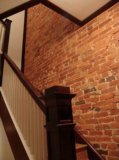Exposed Brick in stairwel